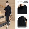 Women's Slimming Mock Neck Long Sleeve Drop Shoulder Sweatshirt