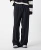 Unknown Planet Single-Pleat Semi-Wide Slacks Black