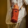 Tyeso Portable Outdoor Water Bottle Holder Crossbody Travel Cup Pouch with Phone Pocket Insulated Carrier for Hiking Trips