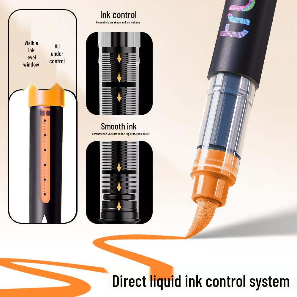 True Color Soft Tip Liquid Acrylic Marker for Students & Professionals