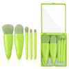 5 Makeup Brush Set Mirror Case Portable Box with Mirror Multi-function Loose Brush Blush Brush Beauty Tool
