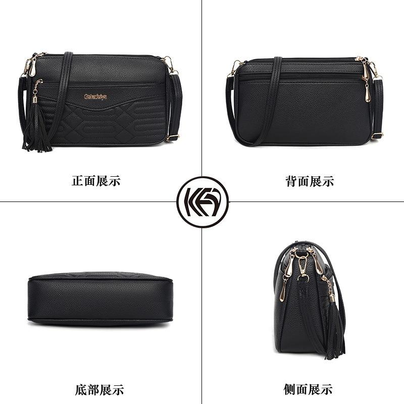 Retro commuter fringed bag autumn and winter new large-capacity fashion shoulder underarm bag high-end versatile diagonal span bag women