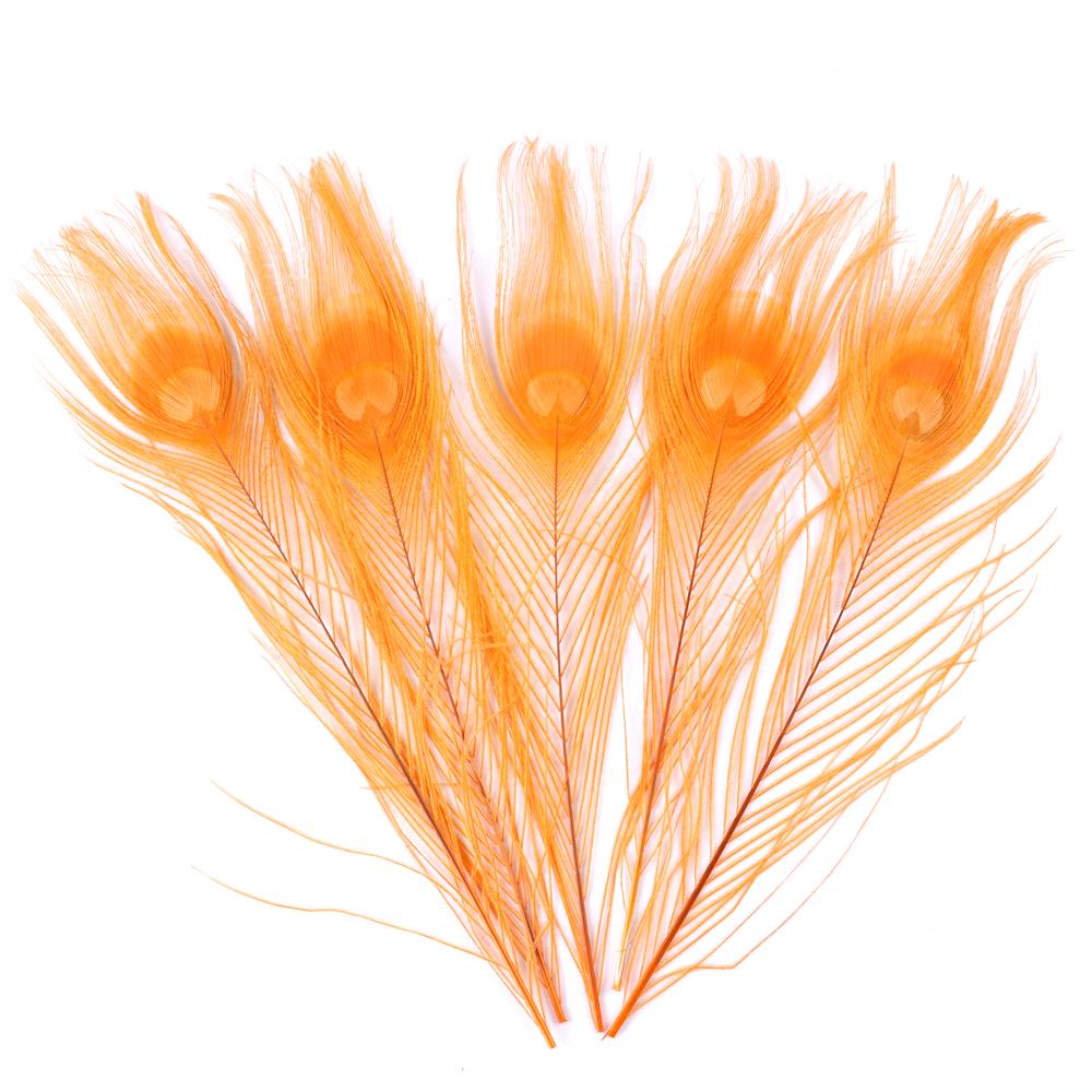 Dyed Peacock Feather 25-30cm for DIY Craft Vases Creative Hat Costume Party Wedding Carnaval Holiday Floral Decoration