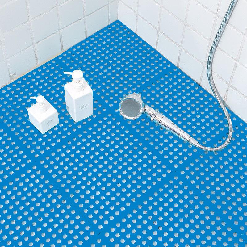 30X30cm Bathroom Non-slip Mat Kitchen Bath Shower Toilet Plastic Waterproof Spliced Patchwork Floor Mat