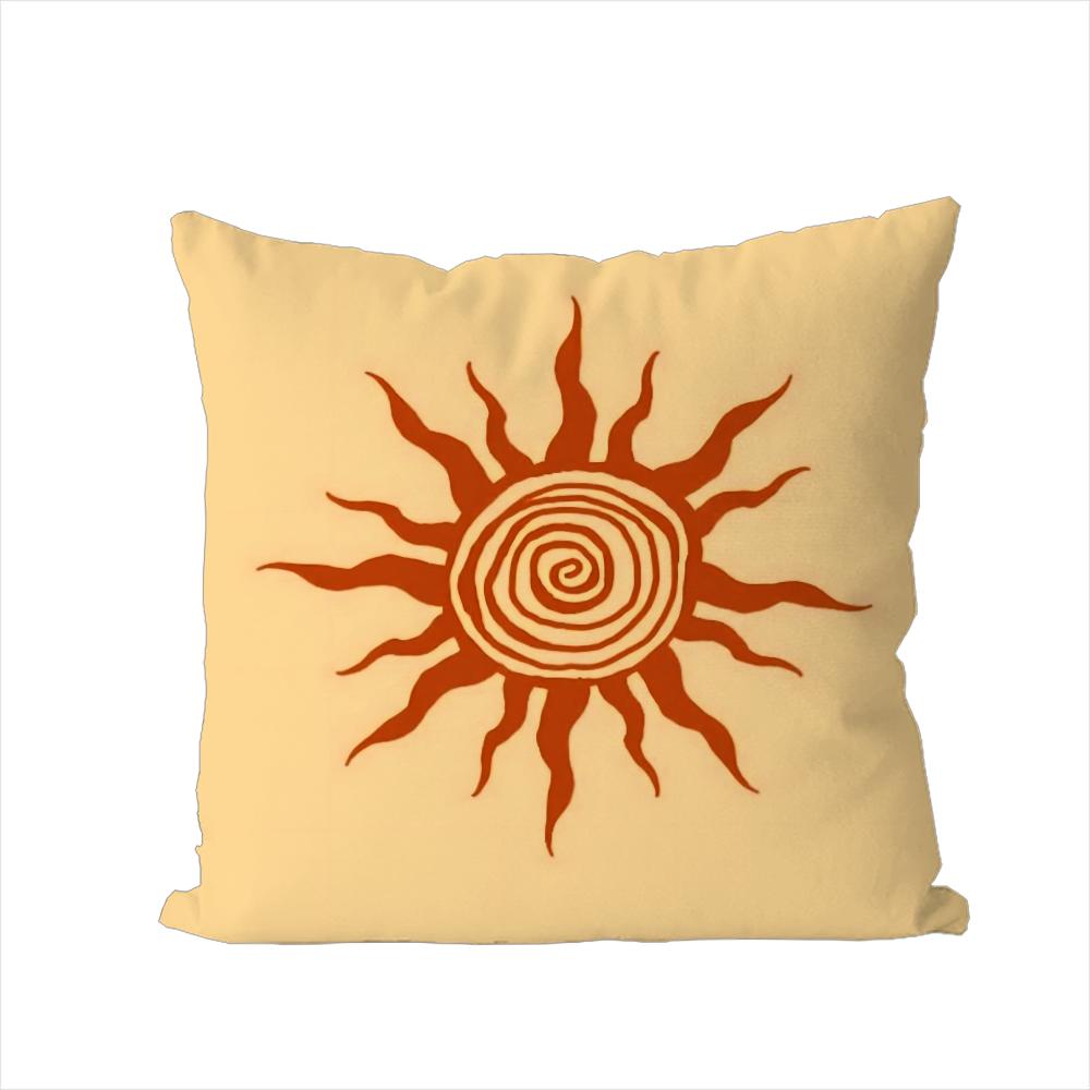 

Retro Modern Sun Pillow Case For Car Sofa Decorative Home Doublesided Print Plush Square Throw Pillow Cushion Cover 30x30cm