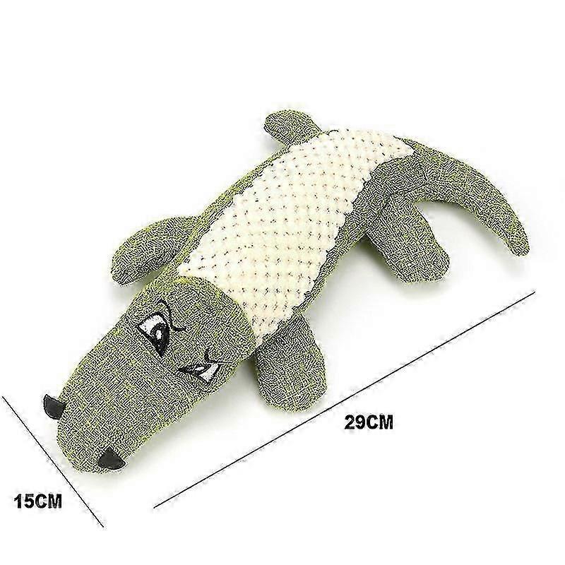 3pcs Crocodile Squeaky Plush Dog Toys For Aggressive Chewers, Durable Interactive Dog Toy, Stuffed Soft Plush Dog Toys