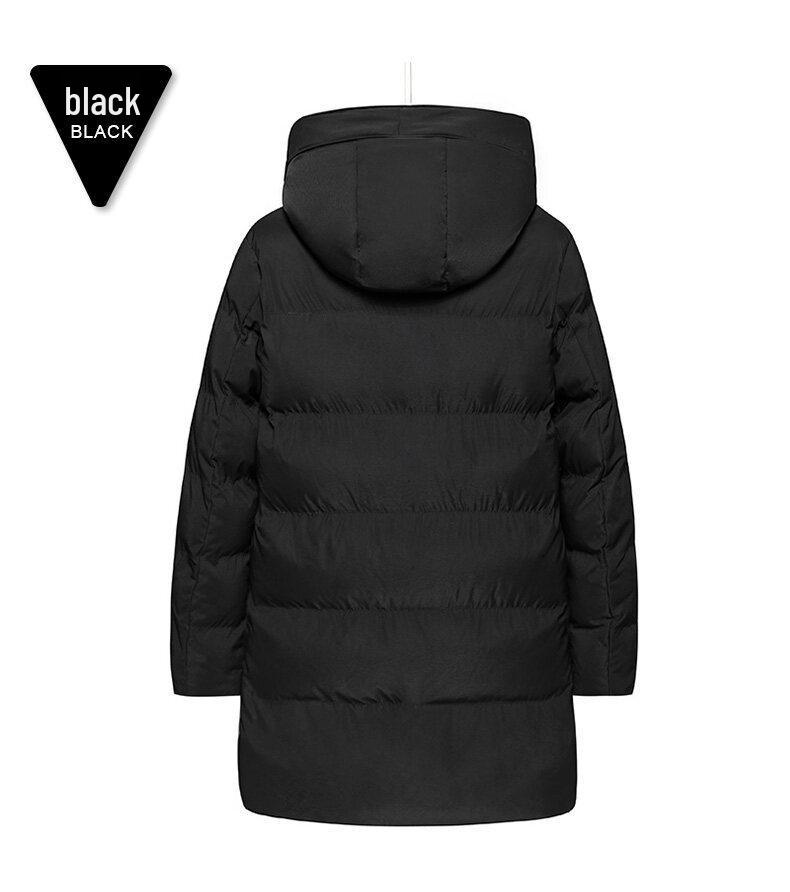 Plus Size Men's Mid-Length Thickened Winter Cotton Jacket