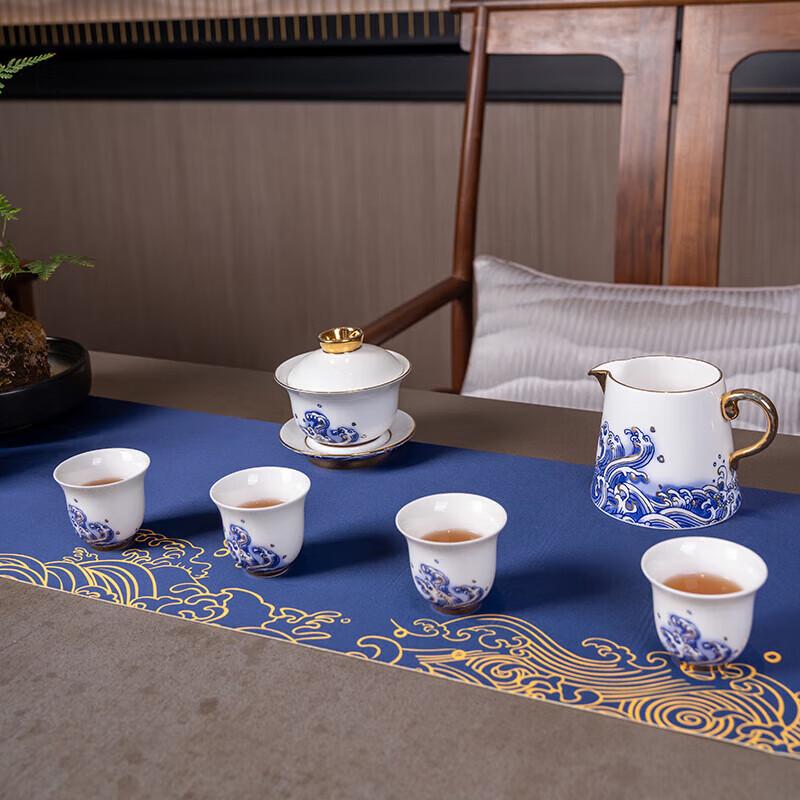 Yongfengyuan  Pearl of the Sea  8-Piece Ceramic Tea Set