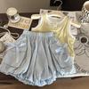 Koreanischer Stil 2025 Sommer Mädchen Camisole Top & Tulpenhose Set