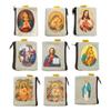 9x7cm Catholic Rosary Pouch,Coin Purse Rosary Holder Beads Bag with Zipper for Prayer Storage