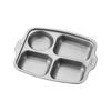 Titanium Four-Compartment Divided Meal Plate