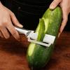 Stainless Steel Dual Function Peeler and Slicer with Ergonomic Handle for Fruits and Vegetables Kitchen Tool Durable Design