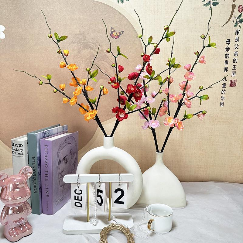 Flower Peach Artificial Blossom Wedding Hotel Restaurant Decoration Desktop