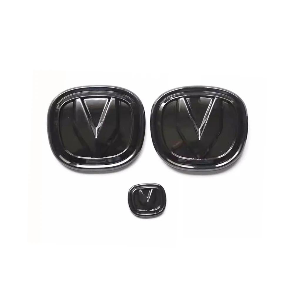 For Changan UNIV UNI-V 2023-2024 Car Steering Wheel Logo Front Rear Logo Car Wheel Logo Sticker Decor Cover Trim Accessories