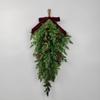 1pc50cm Simulated Soft-Glue Norfolk Needle Wall Hanging Christmas Tree Upside Down Vine Green Plant Holiday Decoration