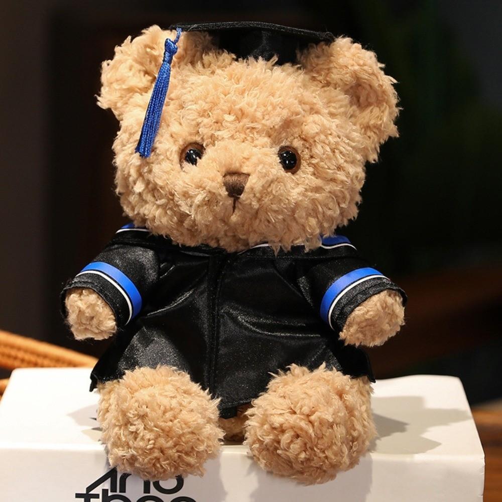 23cm Plush Bear Doll Doctor's Clothing Graduation Doll Soft Plush Dr. Bear  Students