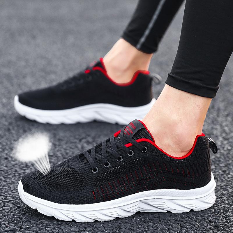 

Autumn brand shoes sports shoes new lightweight non-slip soft-soled running shoes black casual shoes 45