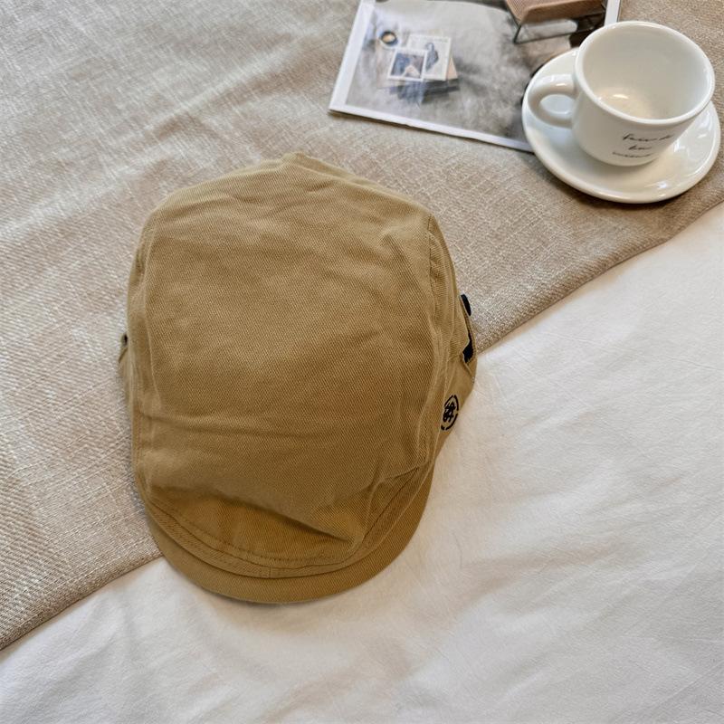 High Quality Solid Color Retro Style Beret Children Keep Warm Show Face Small Fashion Versatile Newsboy Hat Cap