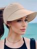 Breathable Wide Brim Sun Hat For Women UV Protection Ponytail Friendly Outdoor Travel Vacation