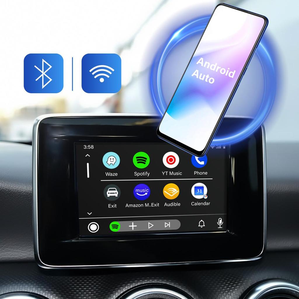 Sinairyu Wireless CarPlay Android Auto DAB HDMI Mirror-Link Compatible For Mercedes Benz A B C E CLS GLK Class NTG4.5/4.7 System