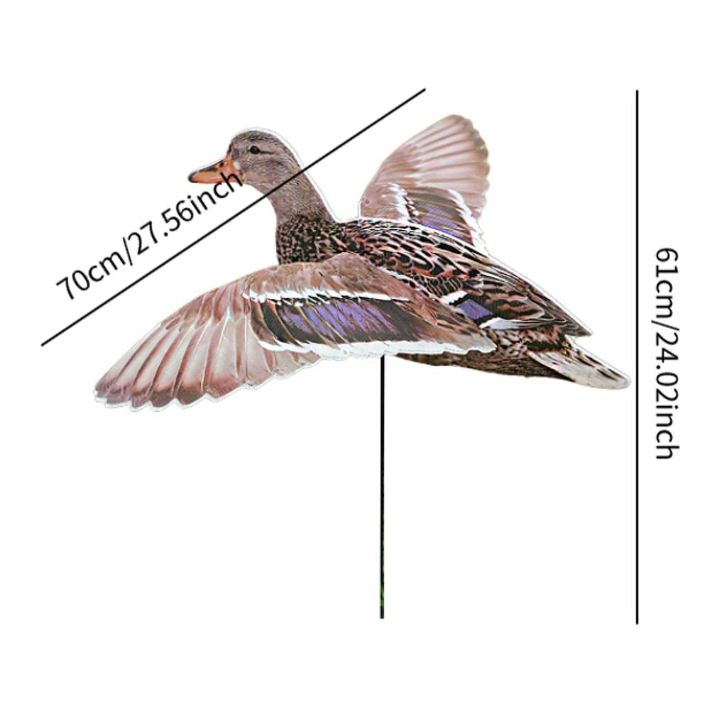 Duck Decoy Multifunctional Realistic Lightweight Decoration Yard Portable Spread Winged Easily Install Novelty Simulation Decoy