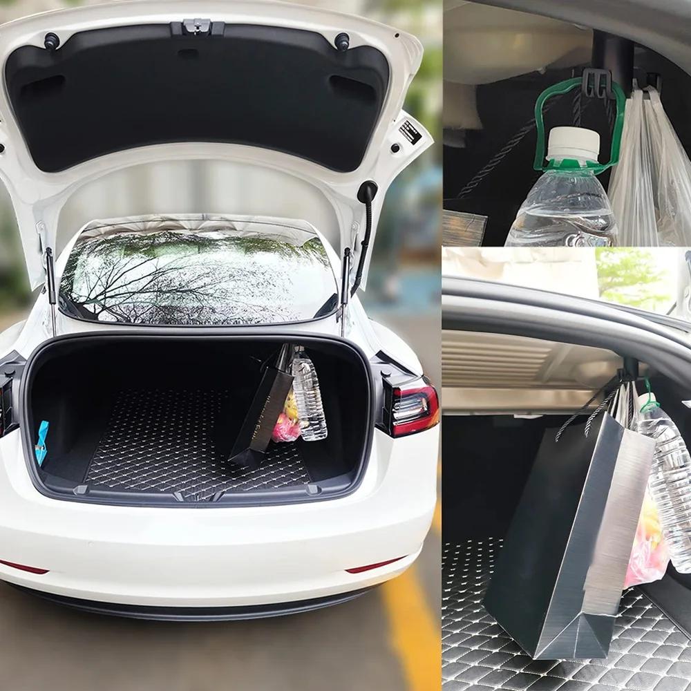 Suitable for Tesla Model 3 Car Trunk Hook Cargo Bag Hook Suitcase Glove Bag Hook