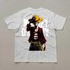 One Piece Unisexs Tshirt Monkey D Luffy Summer Japanese Anime Autumn Boys and Children Shortsleeved Casual ParentChild Outfit
