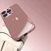 Rosa Schmetterlingsmuster Rosa Metallic Gehärtetes Glas Handyhülle Für iPhone 11 12 13 14 15 16 17 Pro Max 15 Plus 17 Air 17E Hülle
