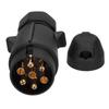 7Pin European Trailer Socket Plug Connector Adapter for RV Truck Caravans ISO1724