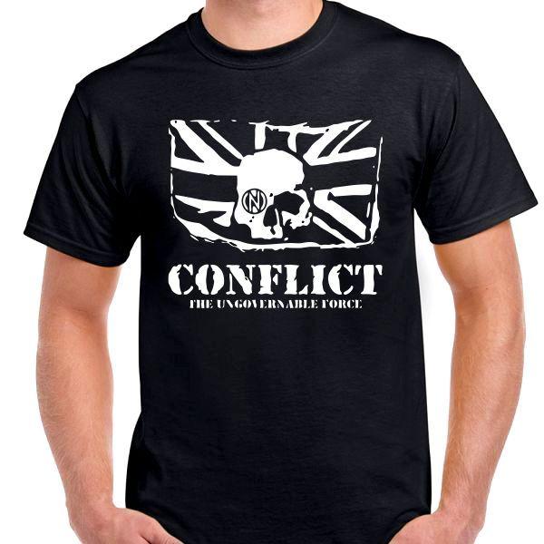

Conflict The ungovernable force skull anarchy T shirt Tee all sizes and colors 2XL
