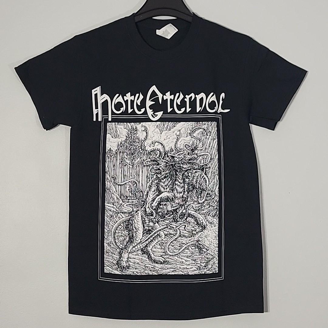 HATE ETERNAL Cerebus Black S SMALL Official T-Shirt Black Mens Band Logo Unisex T-Shirt XL