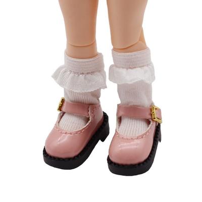 1Pair PU Leather Ob11 Doll Sandals Round Toe 2.7*1.3cm 12 BJD Doll PU Shoes Mini Cute OB11 Princess Shoes Ob11 Doll
