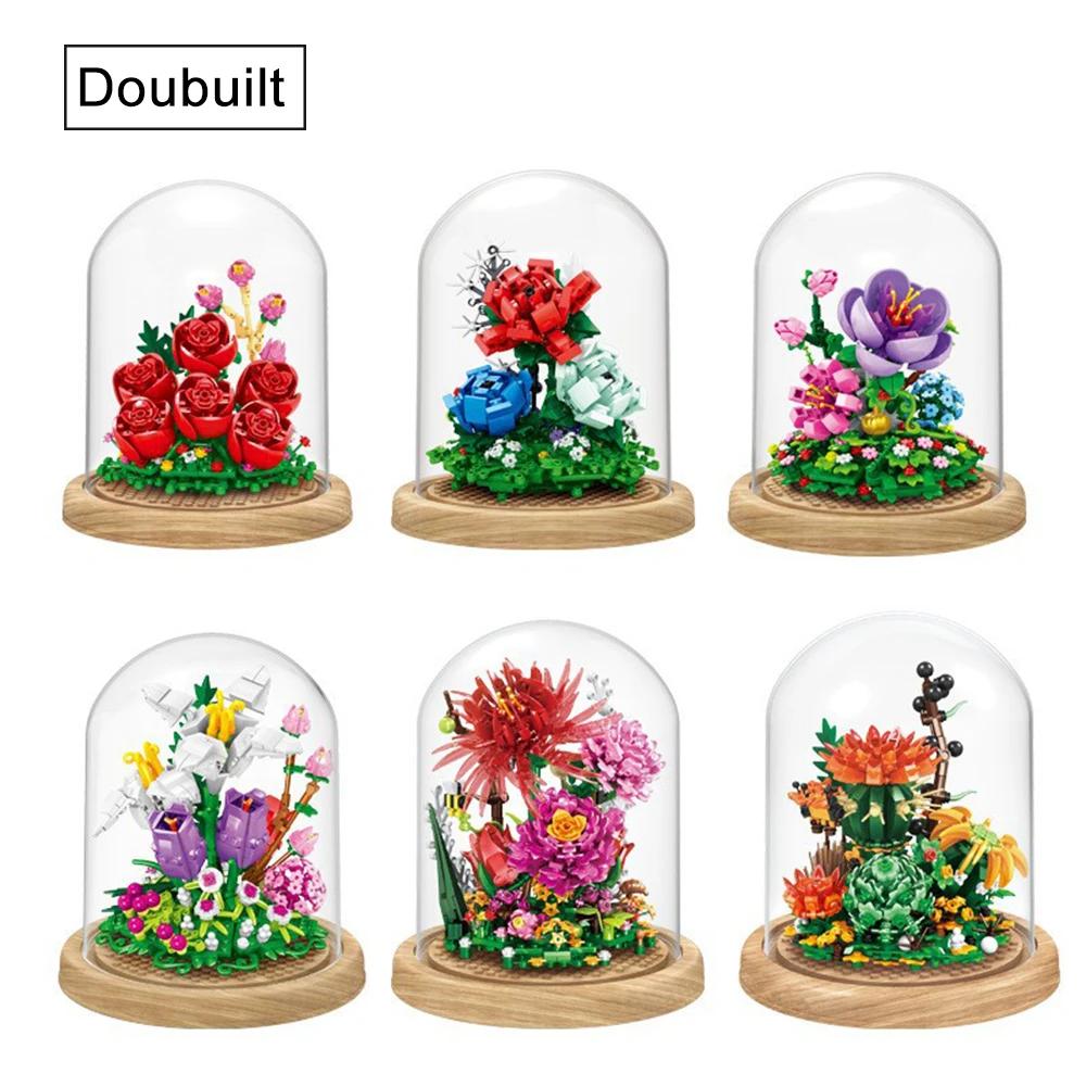 Eternal Flower Mini Building Blocks Toy Home Building Blocks Classic Model Mini Building Blocks Set Children's Set Gift
