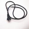 Three Core Copper Plug Power Cord AC Power Cord Power Cable Plug EU Plug (1 Pcs,Black)