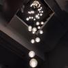 Modern Minimalist Living Room Chandelier Crystal Ball Indoor Lighting Spiral Staircase Light Bedroom Restaurant LED Chandelier