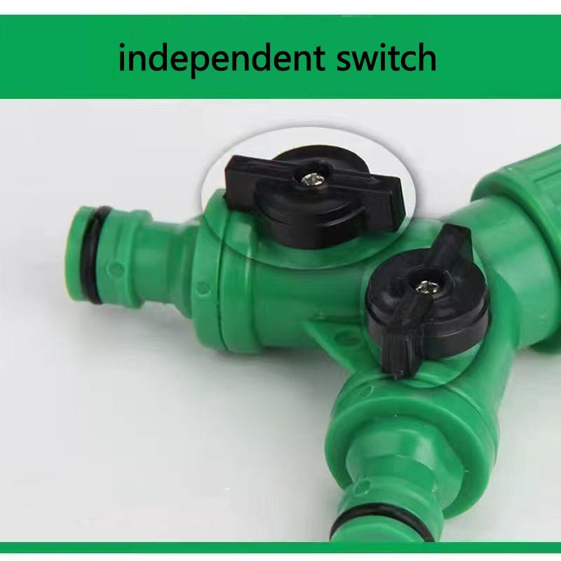 3/4'' Female Thread Shunt Valve Y-Shaped Quick Connector Garden Irrigation System Water Splitter Car Washing Water Controller
