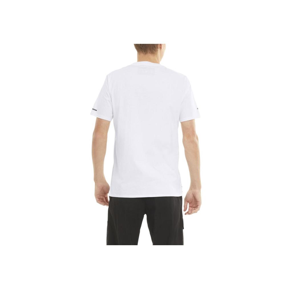 Puma Essential Comfortable Lightweight Breathable Crew Neck Pullover Solid Color Short Sleeve T-Shirt Unisex Tops White 599675-04