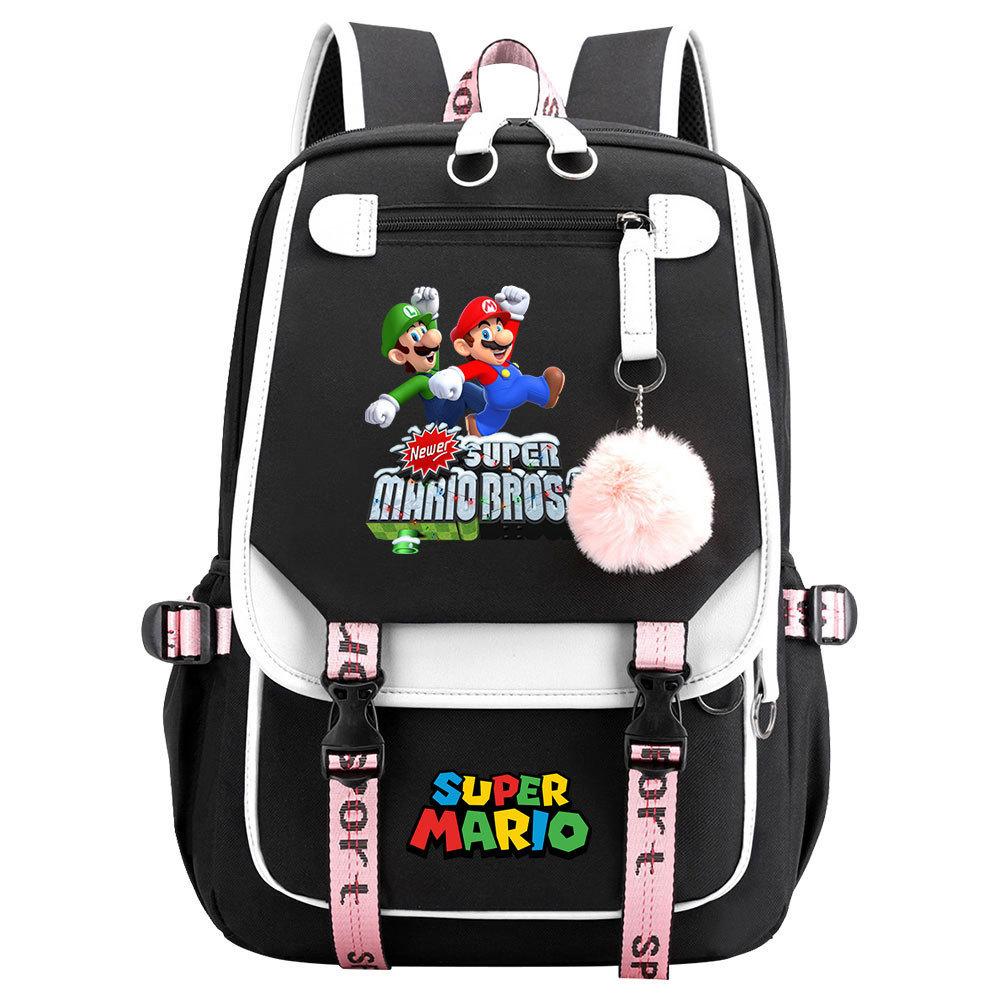 Super Printed Usb Teen Student School Bag Men'S And Women'S Casual Webbing Flip Backpack