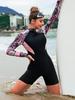 Europese & Amerikaanse Zwempak met Korte Mouwen voor Dames - Sexy Surf Zwemkleding