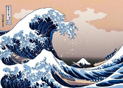 Epoch 2000 Super Small Piece Jigsaw Puzzle World Paintings The Great Wave Off Kanagawa Views of X With Spatula Score Ticket Included EPOCH