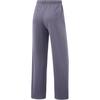 Li Ning Fitness Series Casual Fleece Lined Warm Knitted Sports Pants Women Bottoms Charcoal-Purple AKLUC66-3