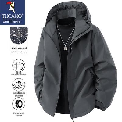 Men's Spring/Autumn Windproof Hooded Jacket