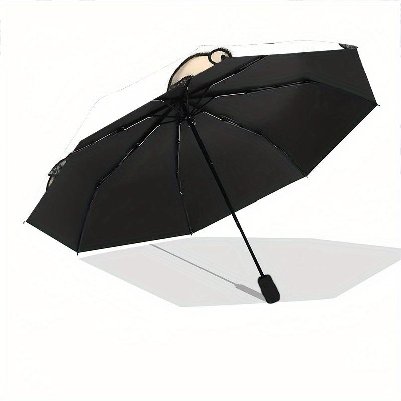 1pc Pug, Heart Automatic Folding Umbrella, Portable & Foldable Design with 8 Ribs, Casual Outdoor Accessory yy250805096