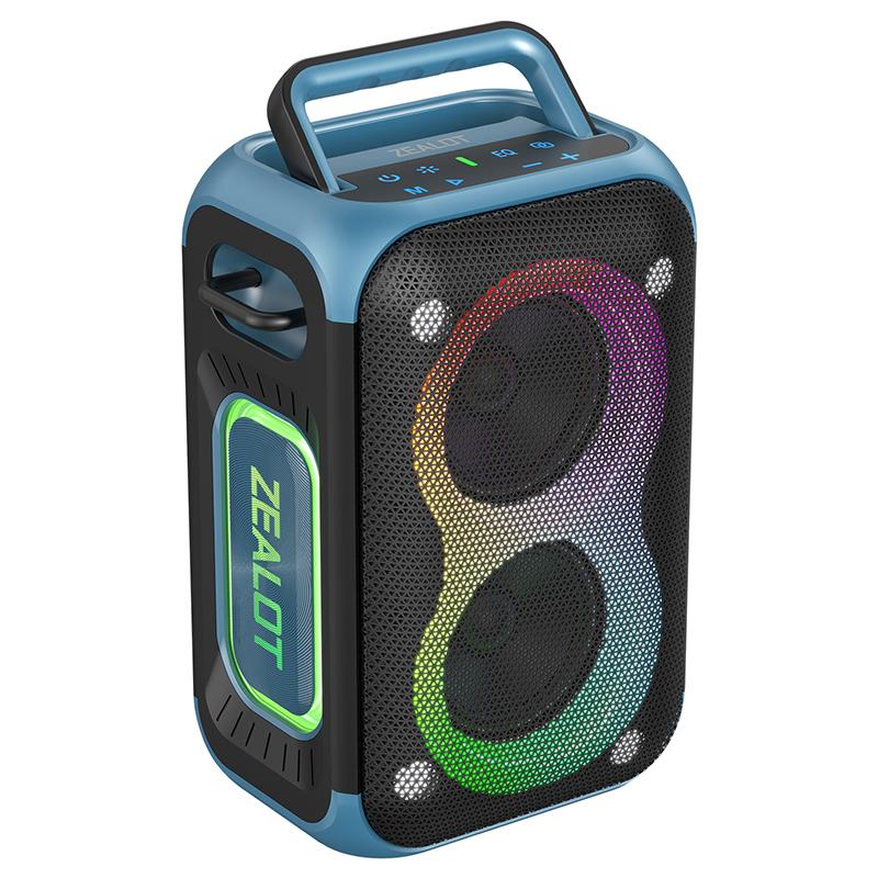 High Quality ZEALOT PT02 Portable Speaker Waterproof Outdoor Wireless Speaker 60W Power Speaker