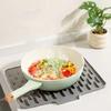 2pcs Shock-absorbing Pot Pad Heat-insulating Kitchen Utensil Pad Slope Dish Drying Mat  Dinner Table