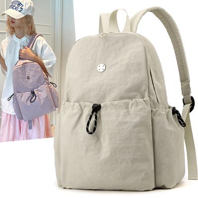 Einfarbiger Rucksack Damen Große Kapazität Outdoor-Rucksack Studenten Schultasche