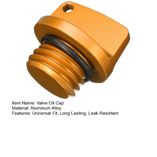 Universal Engine to Oil Filler Cap Motorcycle Install Screw Cover Valve