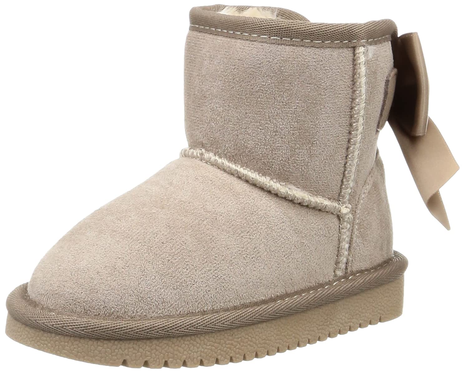 

Oriental Traffic Sheepskin Sizes for Warm Fur and Ribbon Comfortable for Fall and Size Kids Boots, 15-20cm, Girls, Detail, Short, Winter, Beige, бежевый