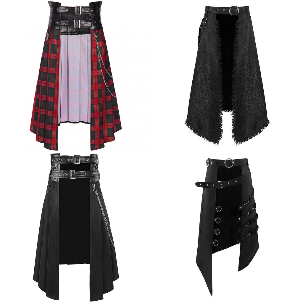 Vintage Gothic Mens Cosplay Dress With Polyester Fabric For Halloween And Themed Events