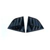 For Skoda Octavia MK3 2013- Car Rear Window Louver Shutter Cover Side Vent Blinds Trim Sticker ABS Exterior Accessories